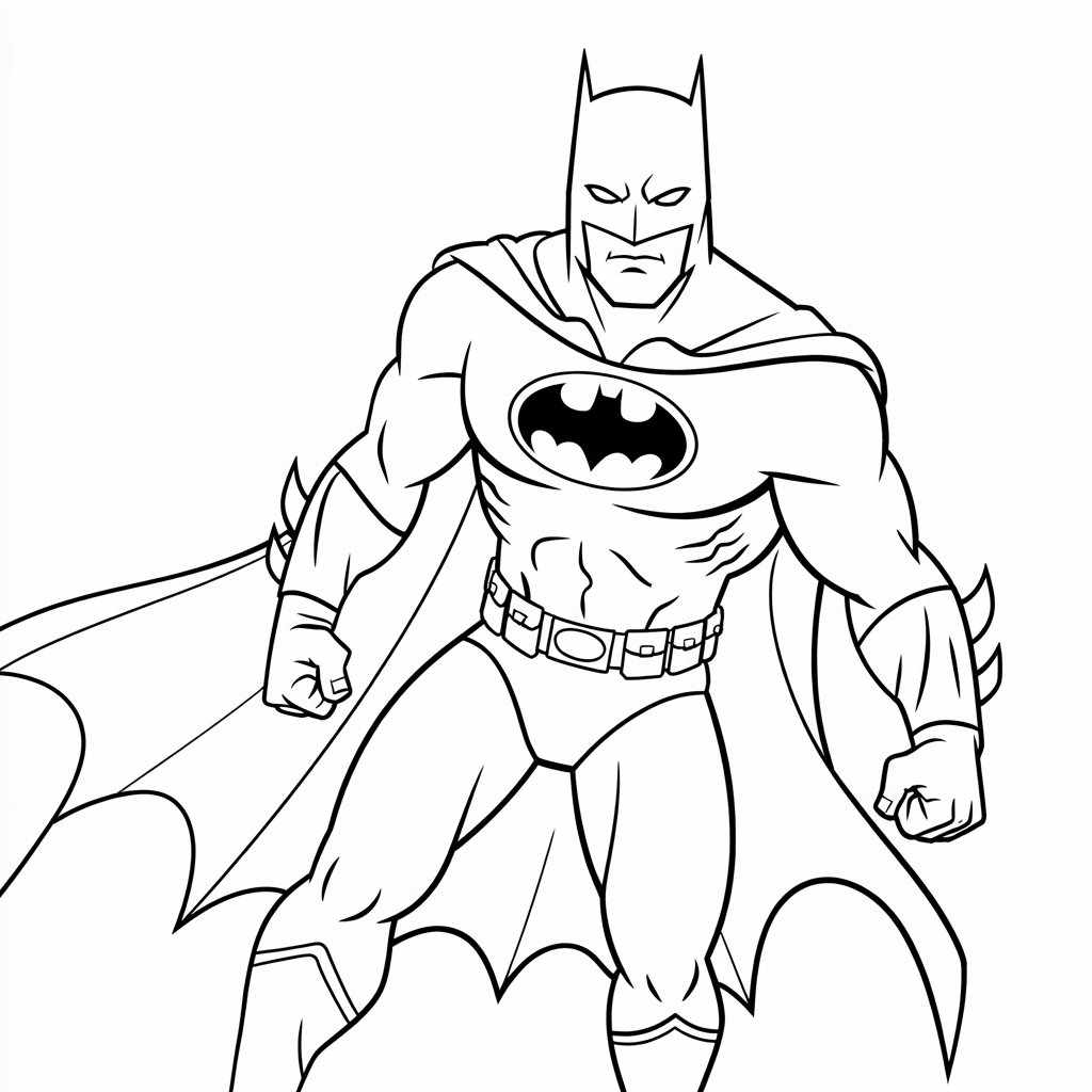 coloriage batman à imprimer