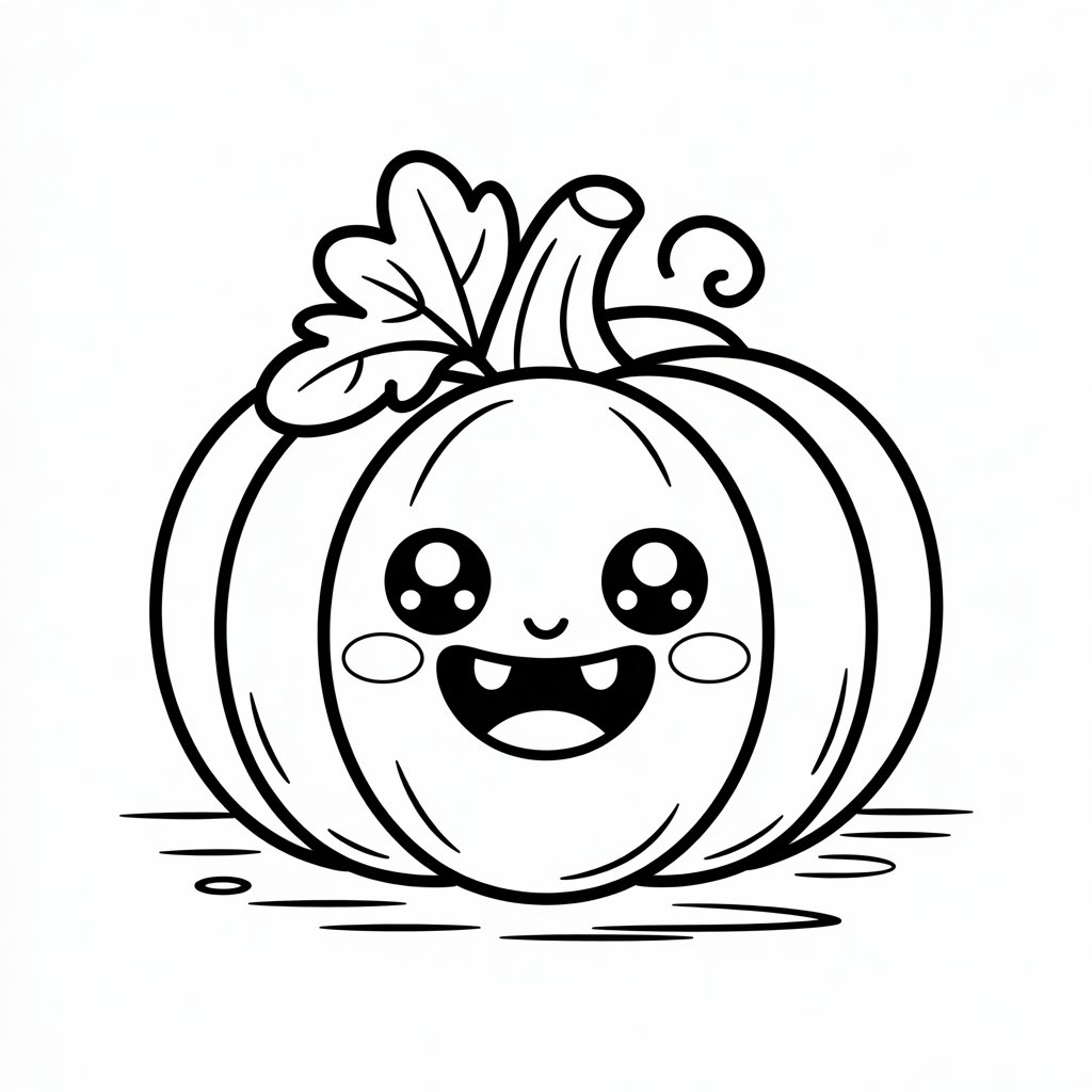 coloriage citrouille à imprimer