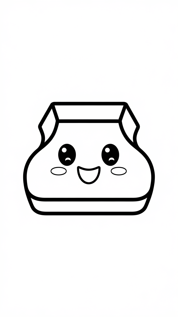 coloriage de nourriture kawaii