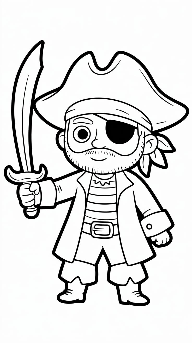 coloriage de pirates a imprimer gratuit