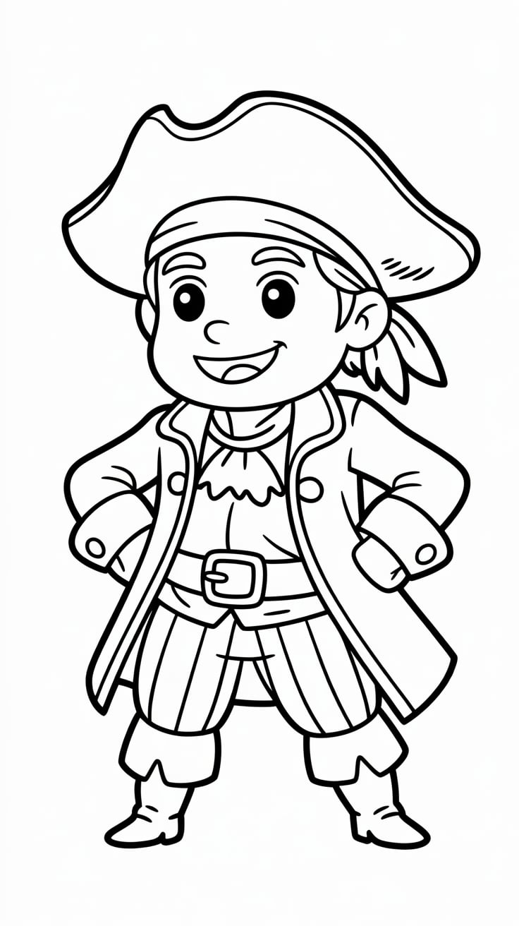coloriage de pirates gratuit