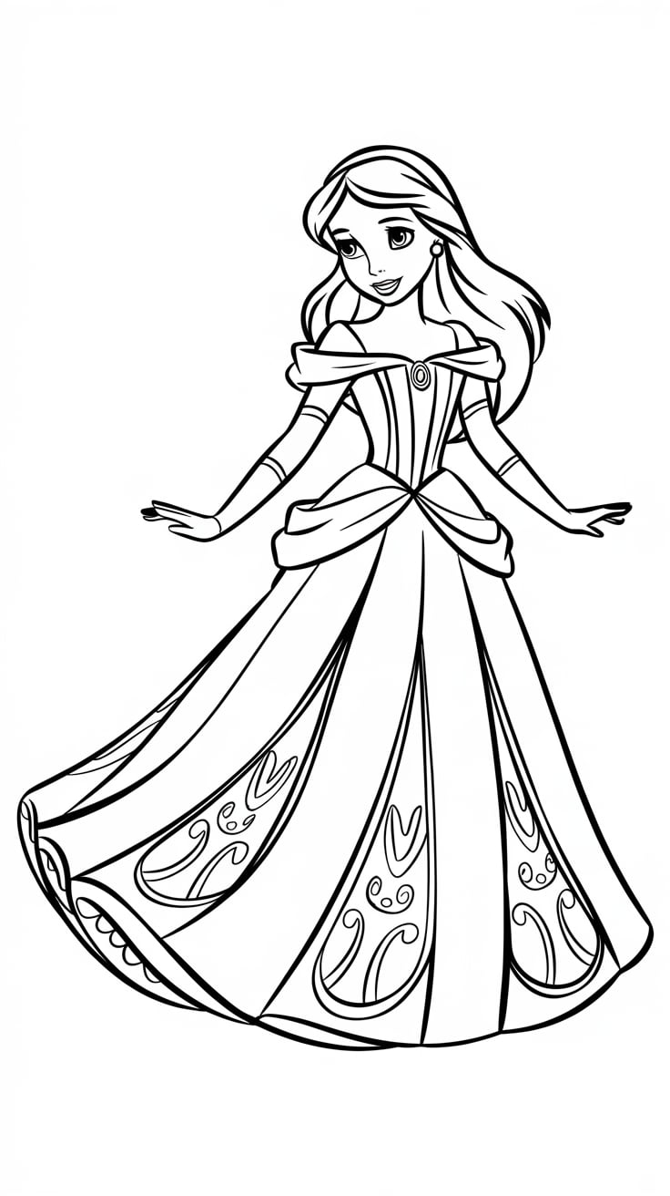 coloriage des princesses disney