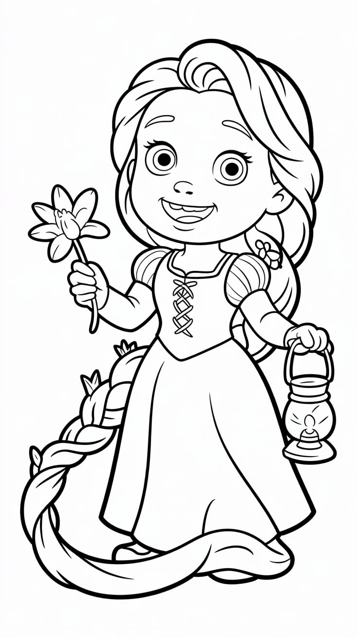 coloriage disney raiponce