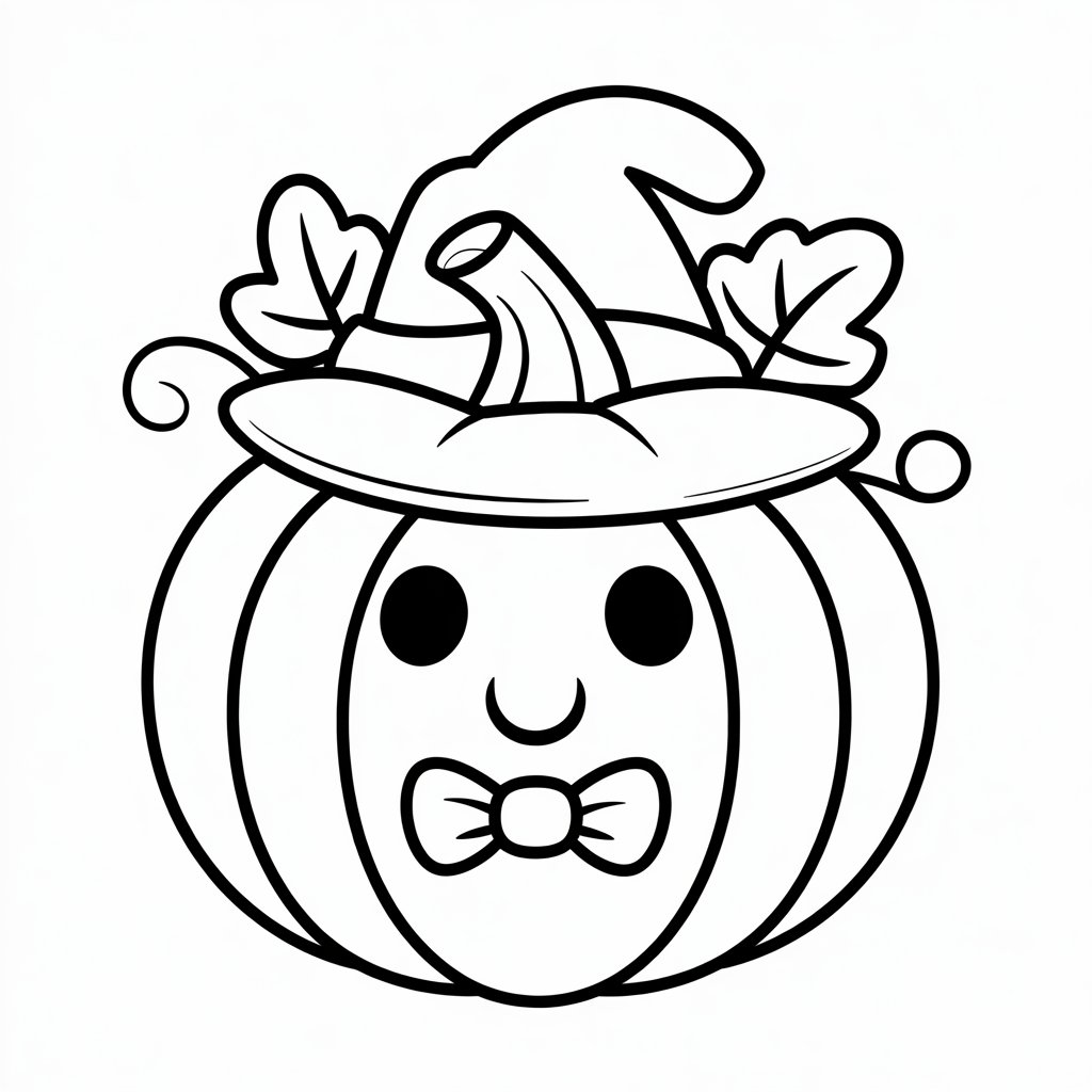 coloriage halloween citrouille à imprimer