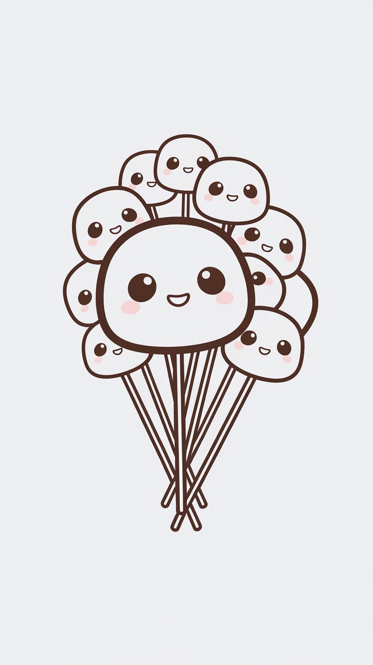 coloriage nourriture kawaii à imprimer