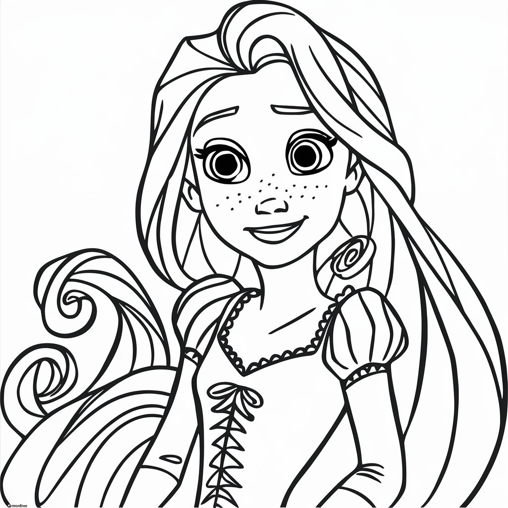 coloriage princesse disney à imprimer