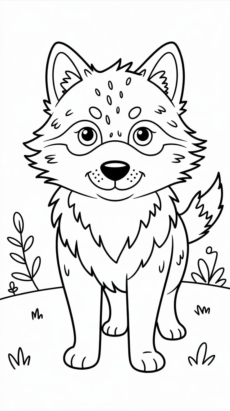 coloriage p tit loup