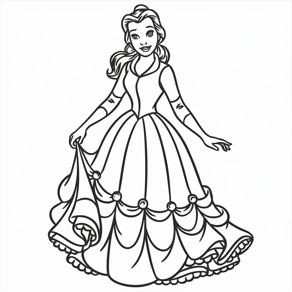 coloriages disney princesses