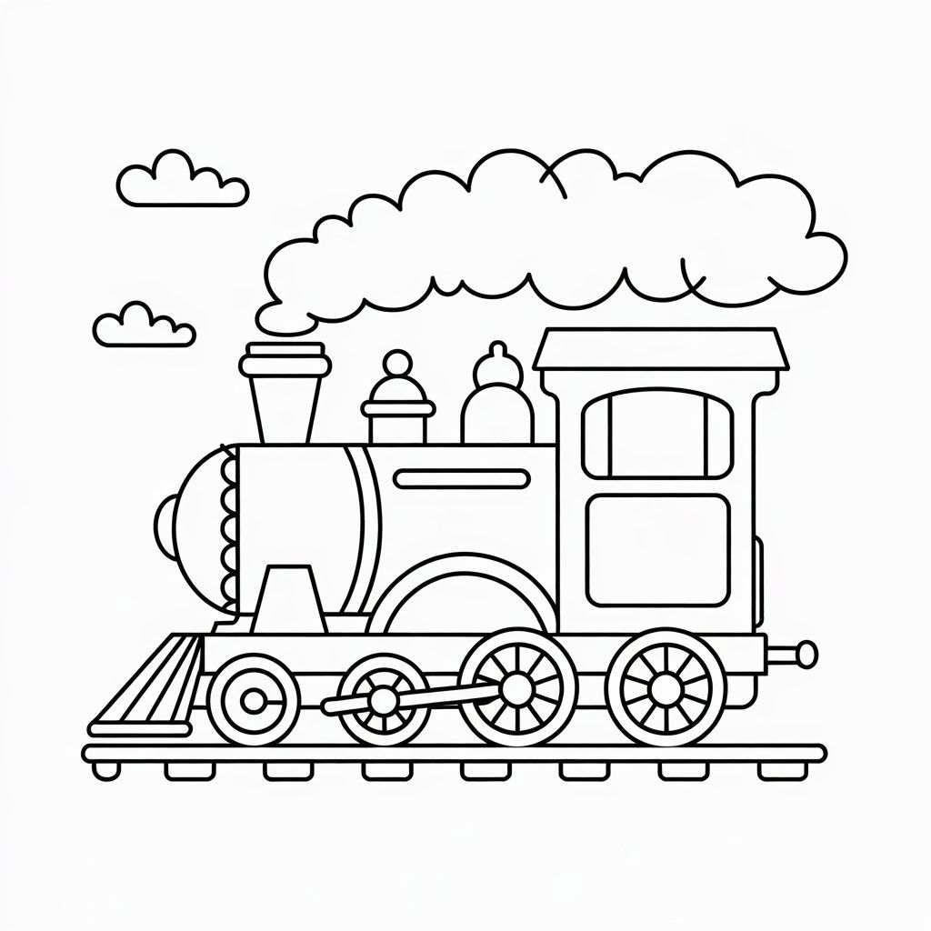 coloriage à imprimer train