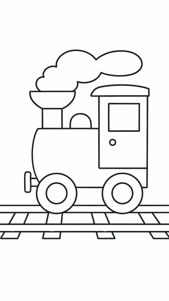 train à dessiner