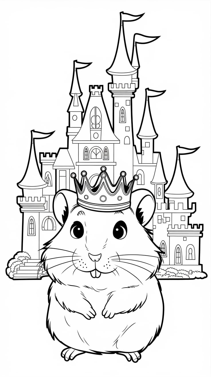hamster coloriage