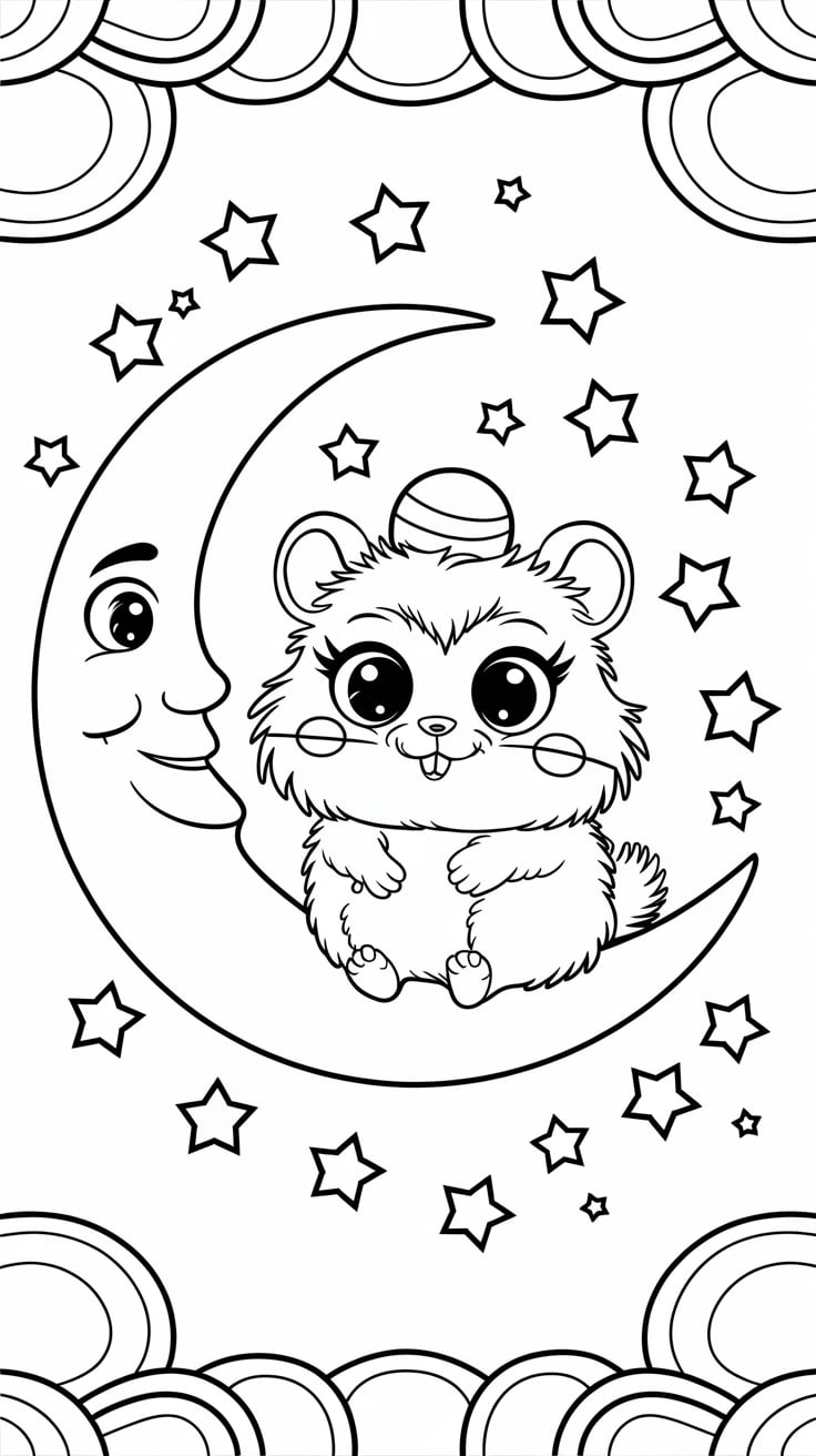 hamster coloriage imprimer