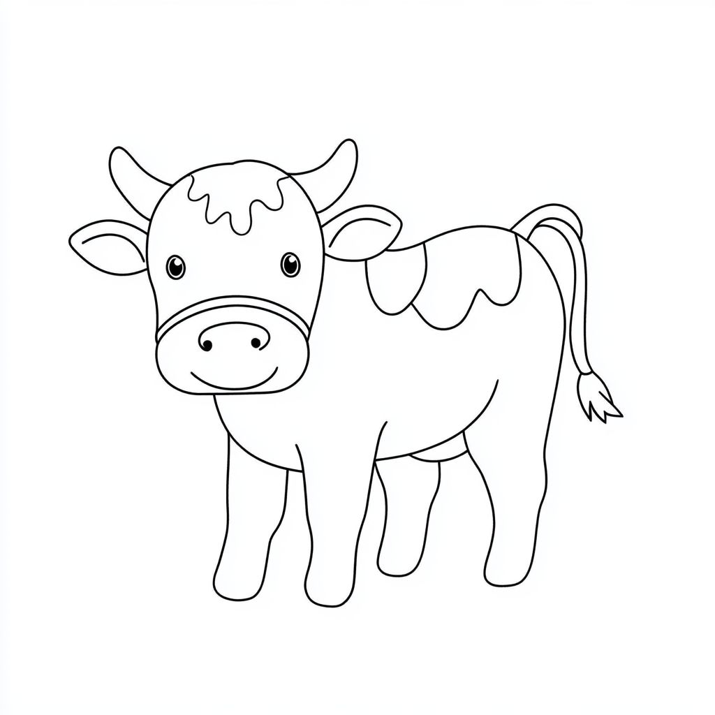 imprimer coloriage vache