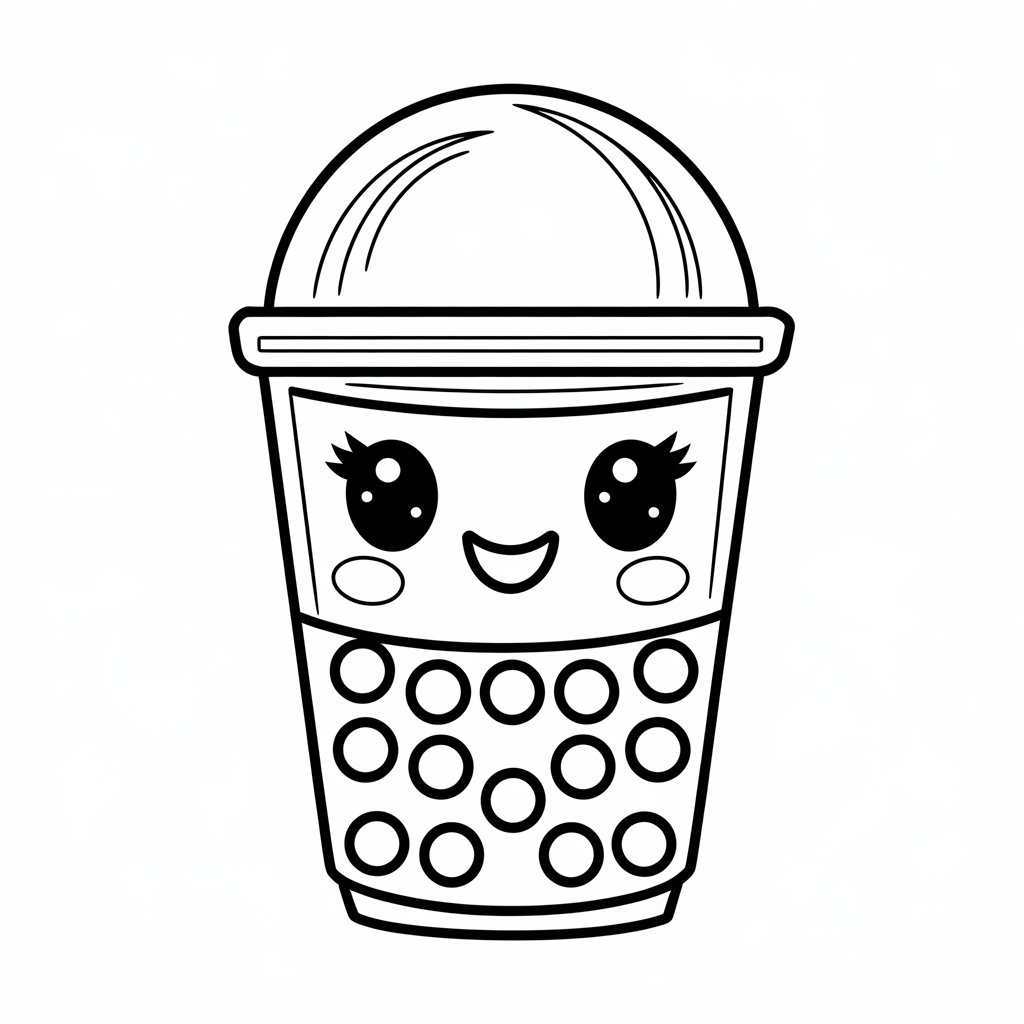 mignon coloriage kawaii nourriture