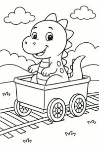 coloriage dino train