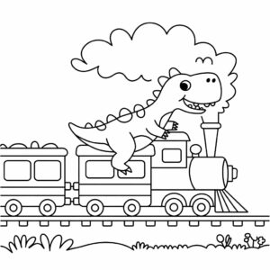 dino train coloriage