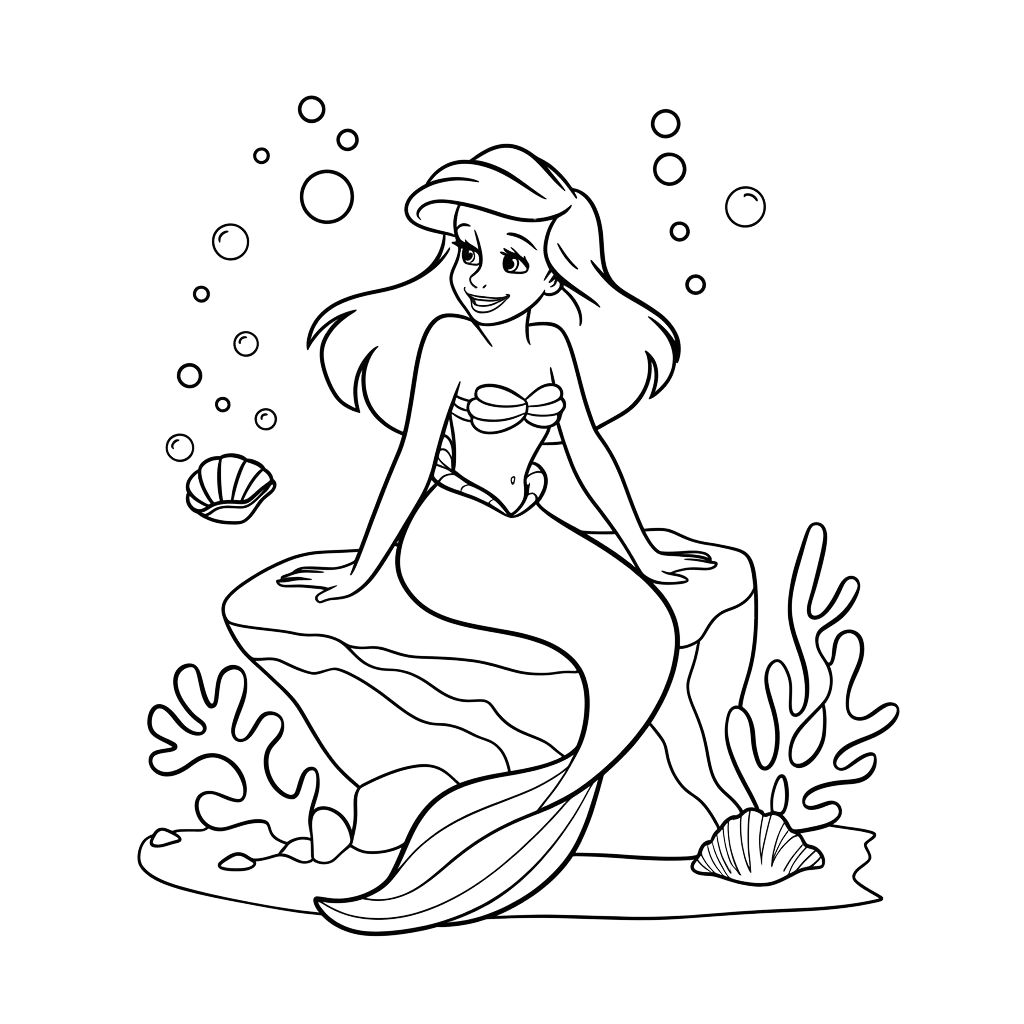 coloriage princesse disney