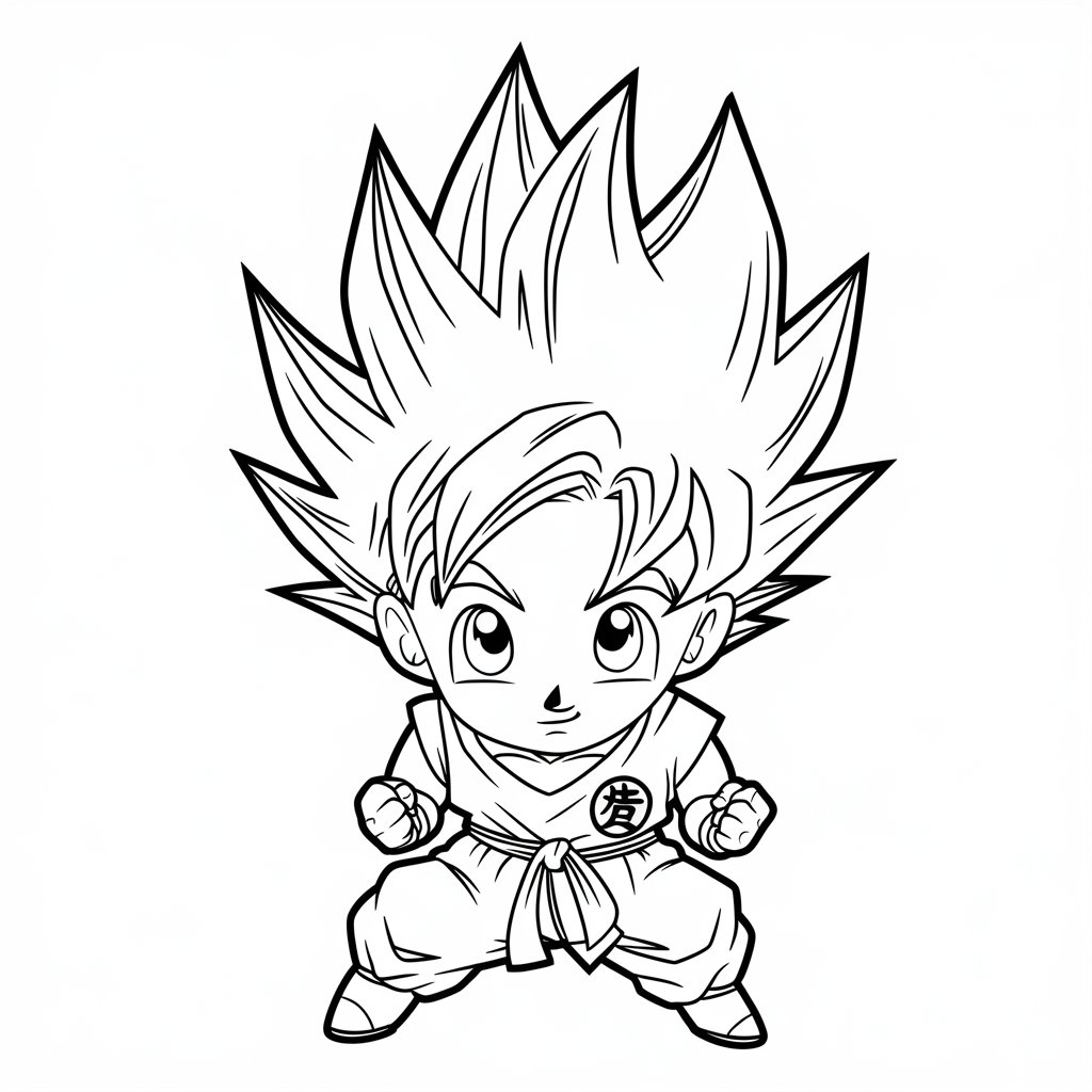 coloriage dragon ball z imprimer