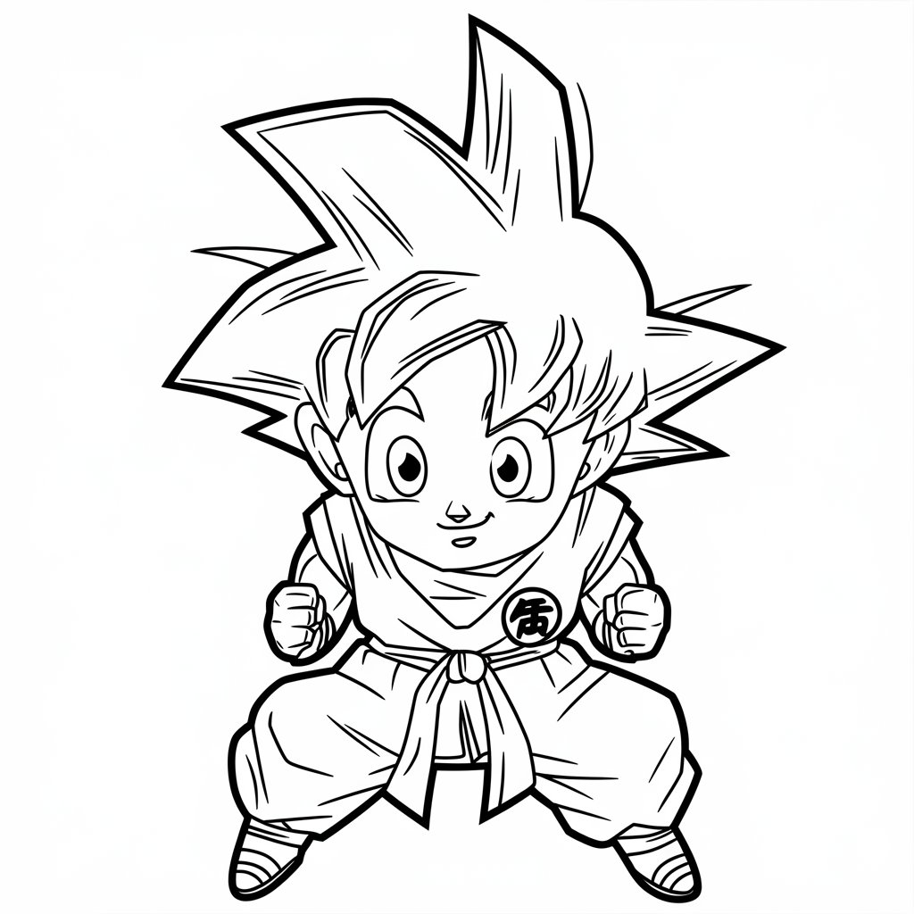 coloriage dragon ball z à imprimer