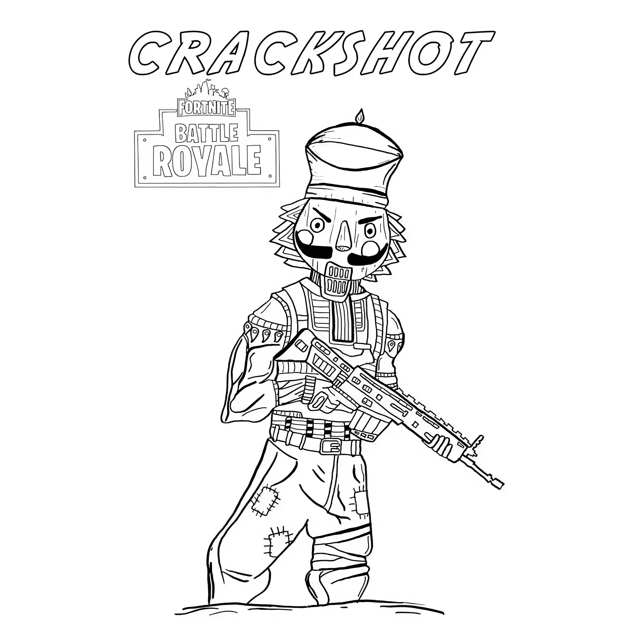 fortnite coloriage crakshot