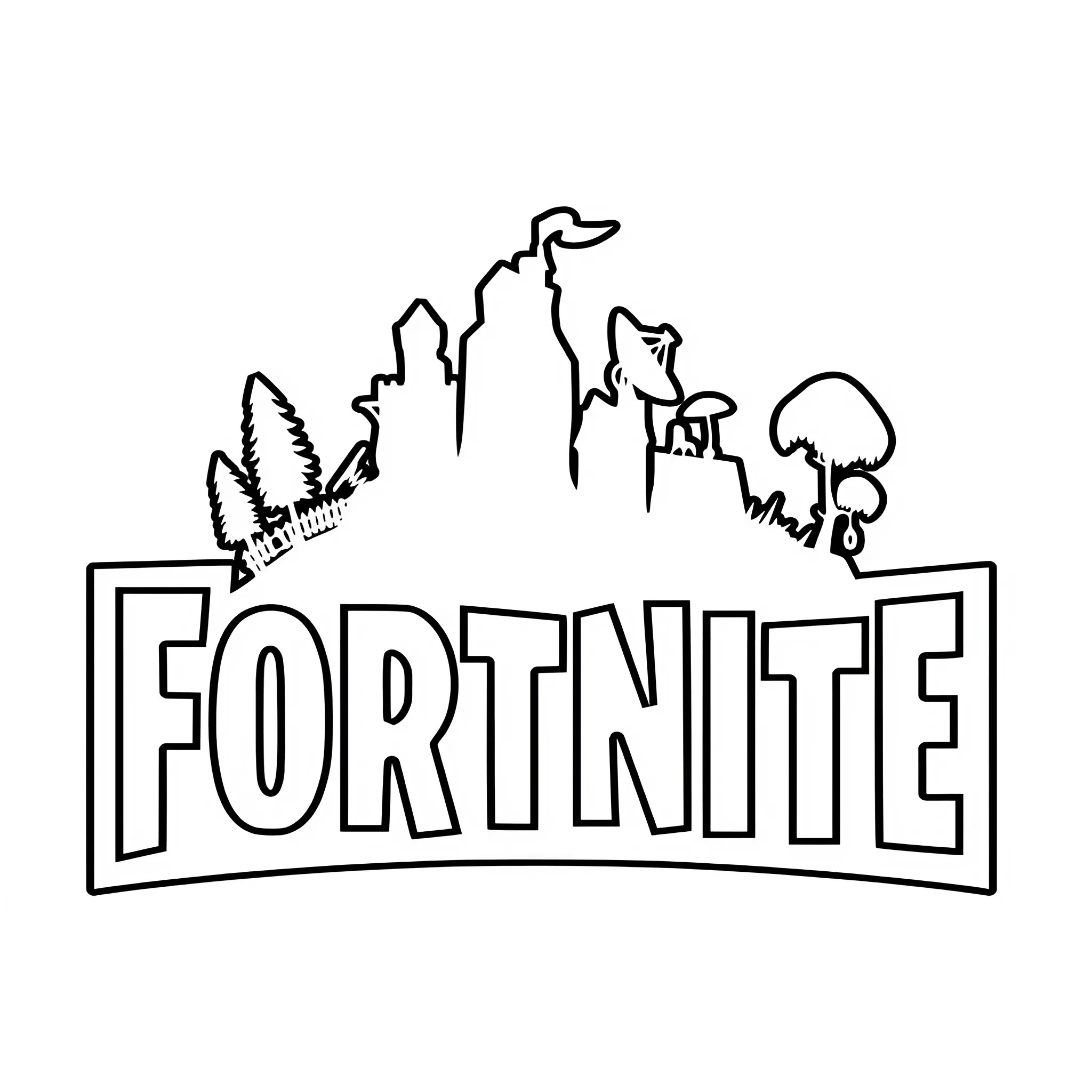 coloriage à imprimer fortnite