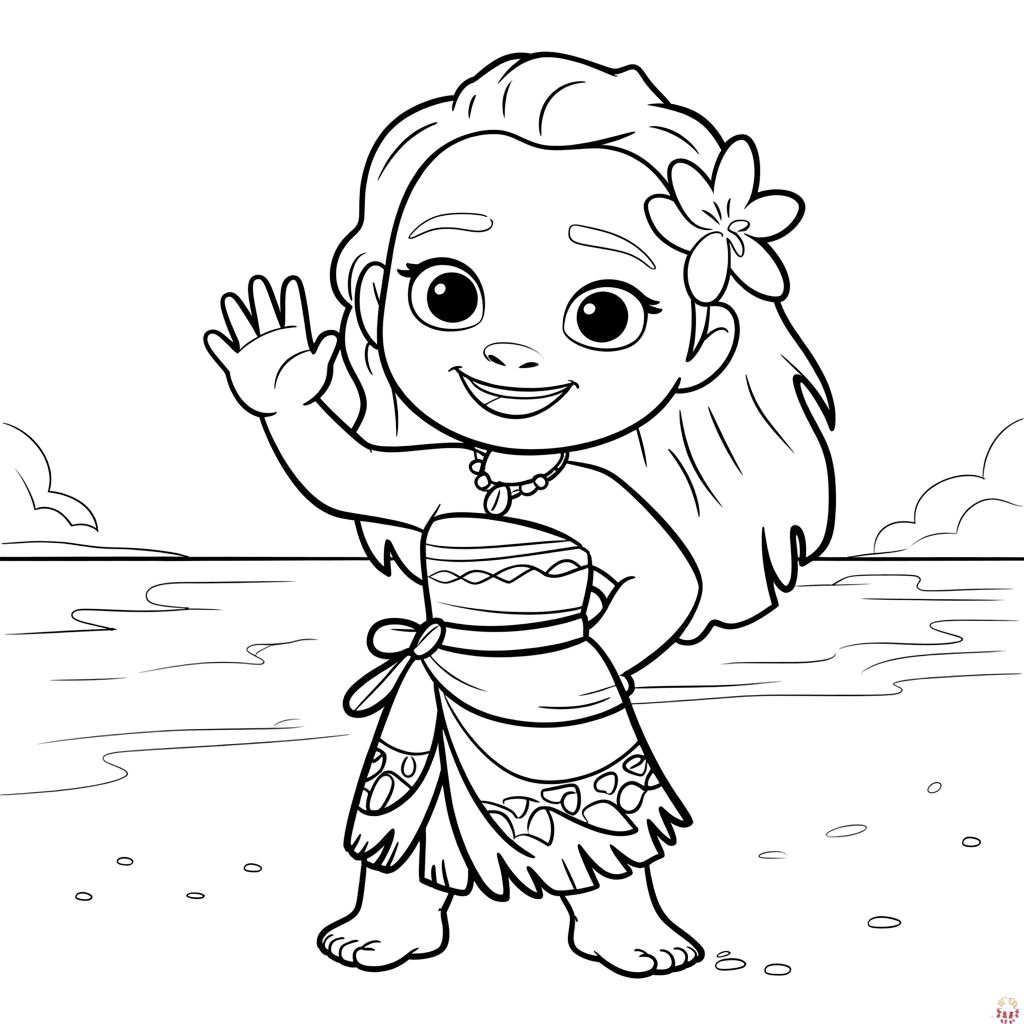 coloriage vaiana 2