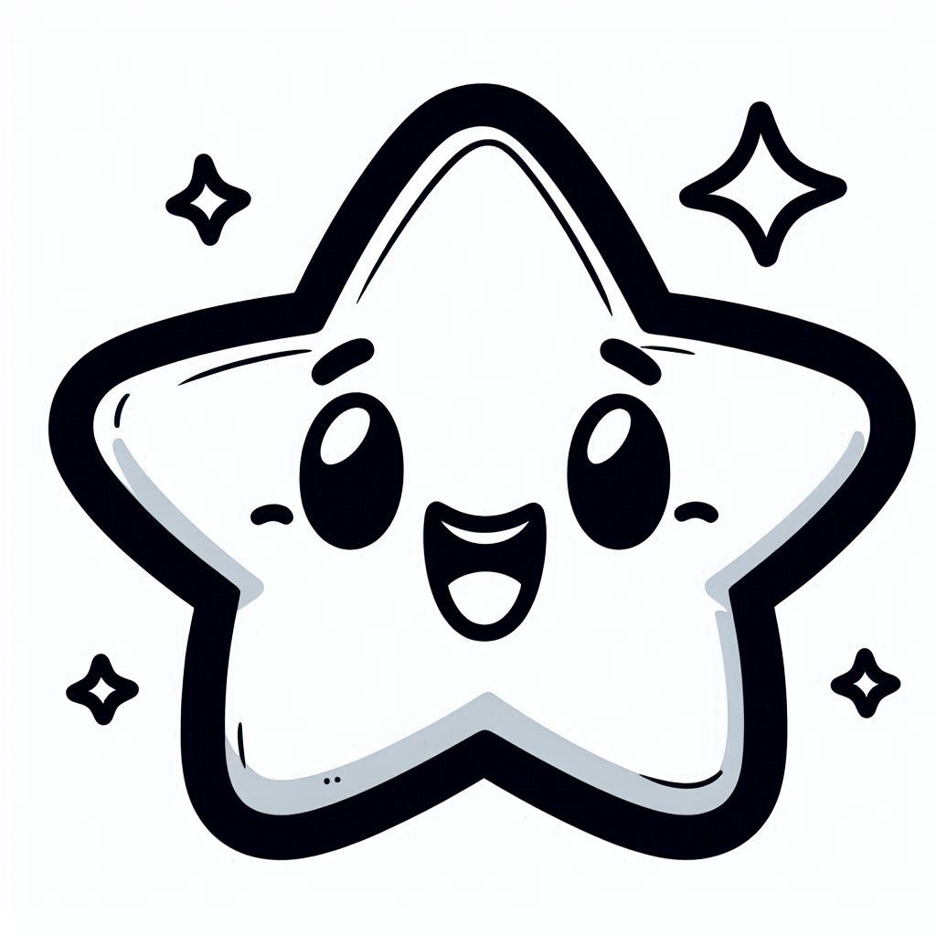 étoile filante coloriage