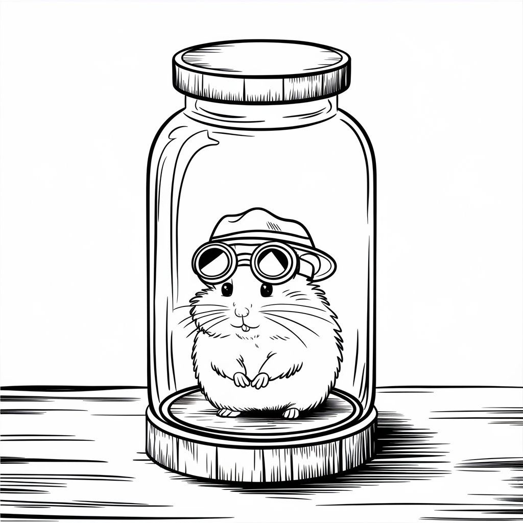 coloriage a imprimer hamster