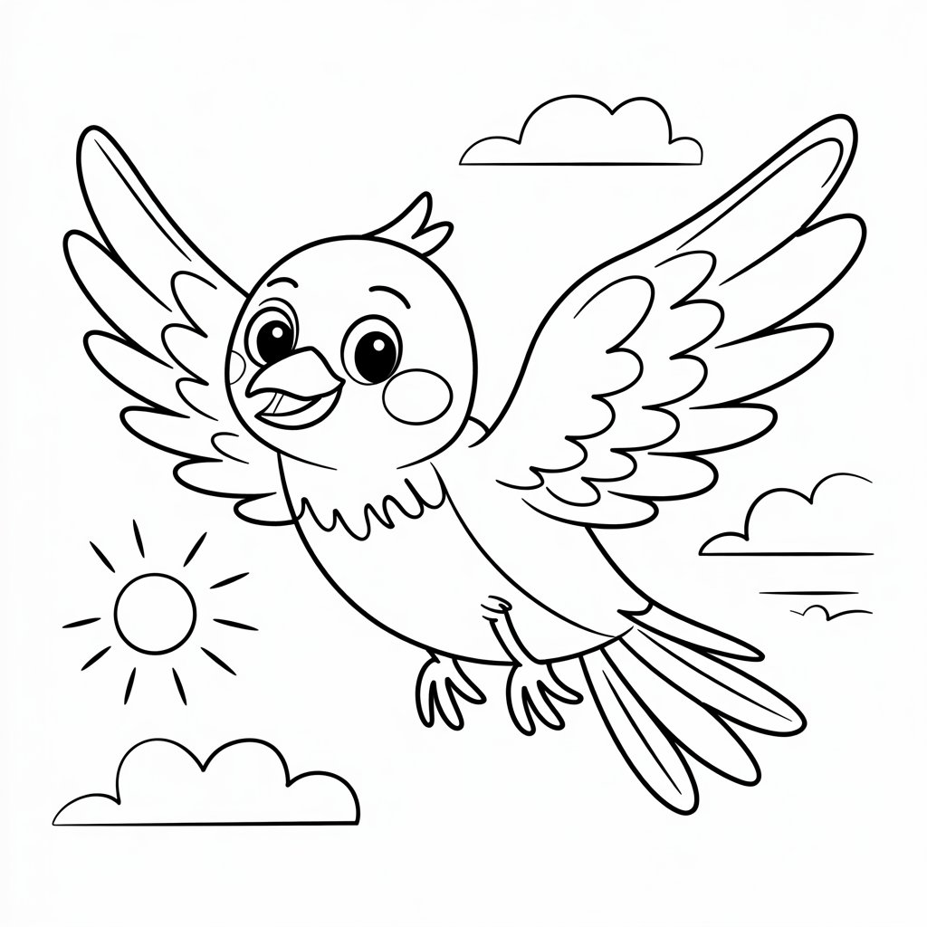 coloriage oiseau