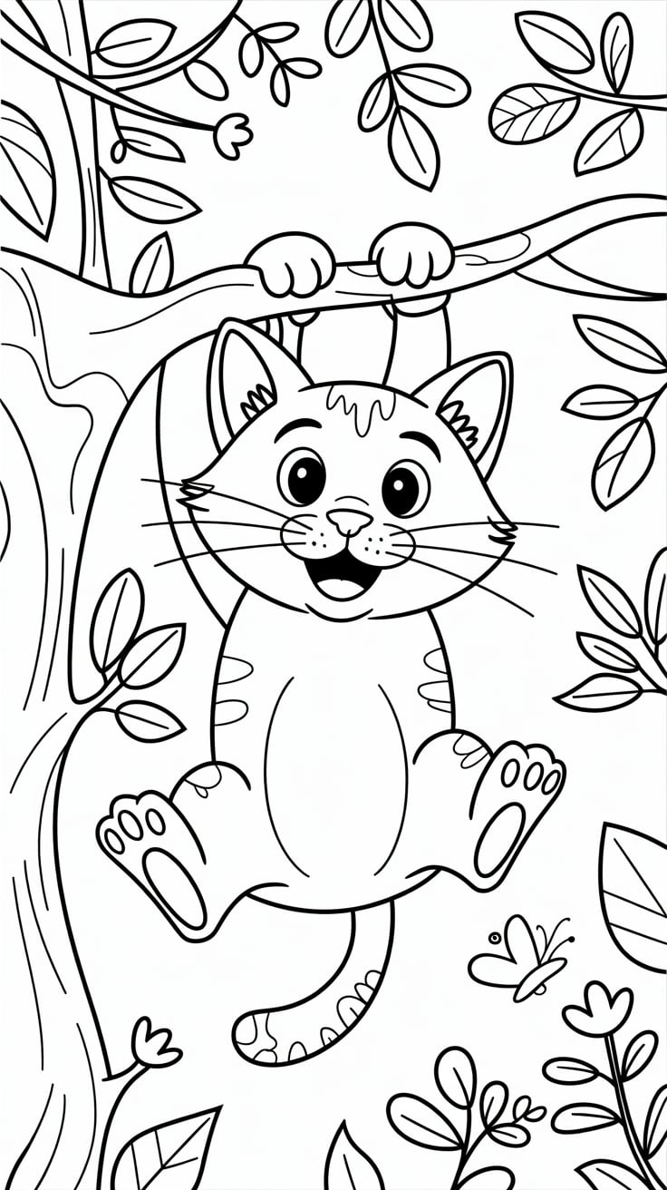 coloriage chat chien
