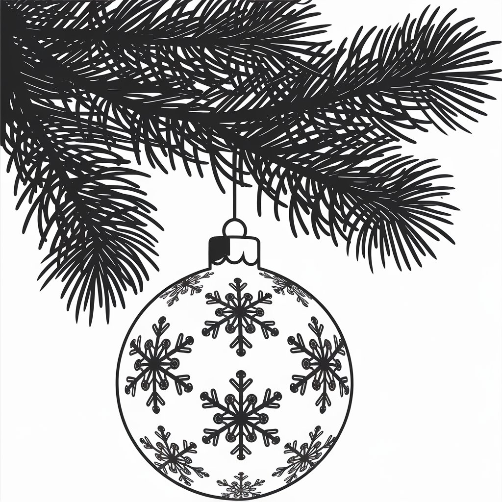 coloriage de boules de noel