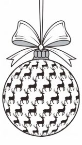 coloriage mandala boule de noel