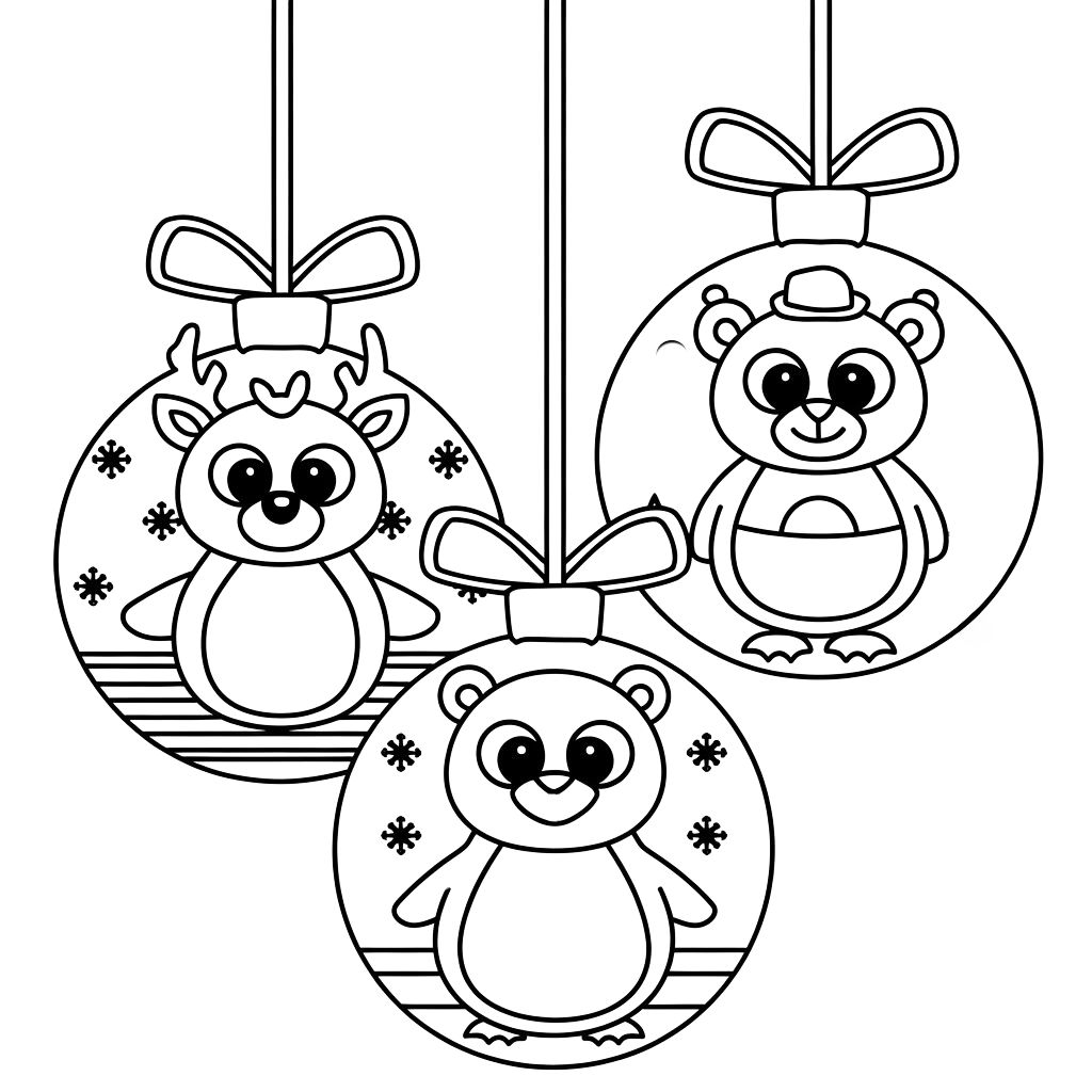 boule de noel coloriage imprimer