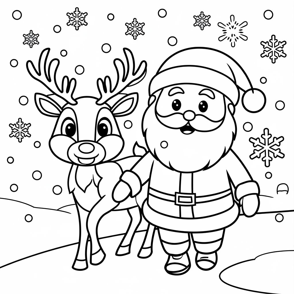 coloriage du père noël
