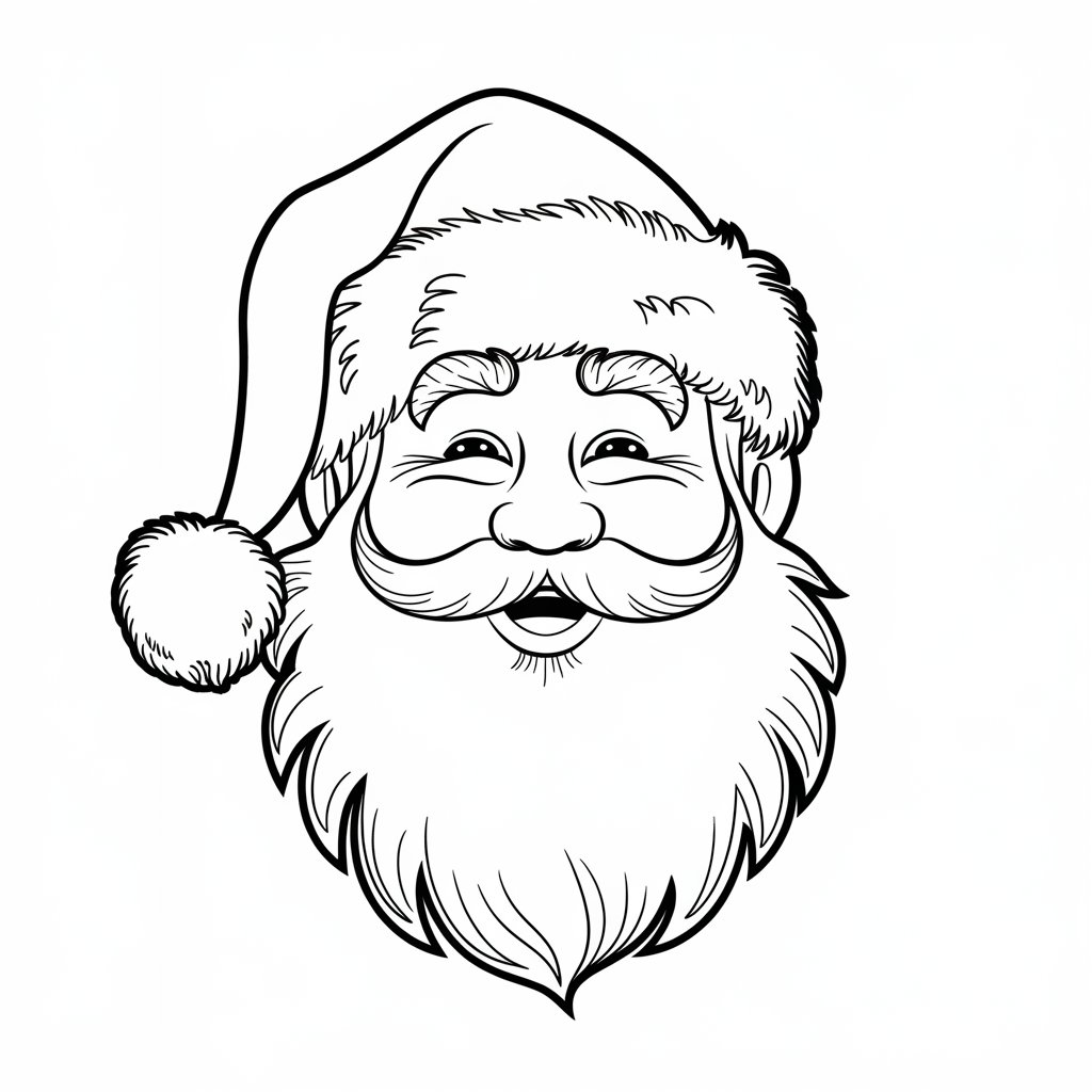 père noël coloriage
