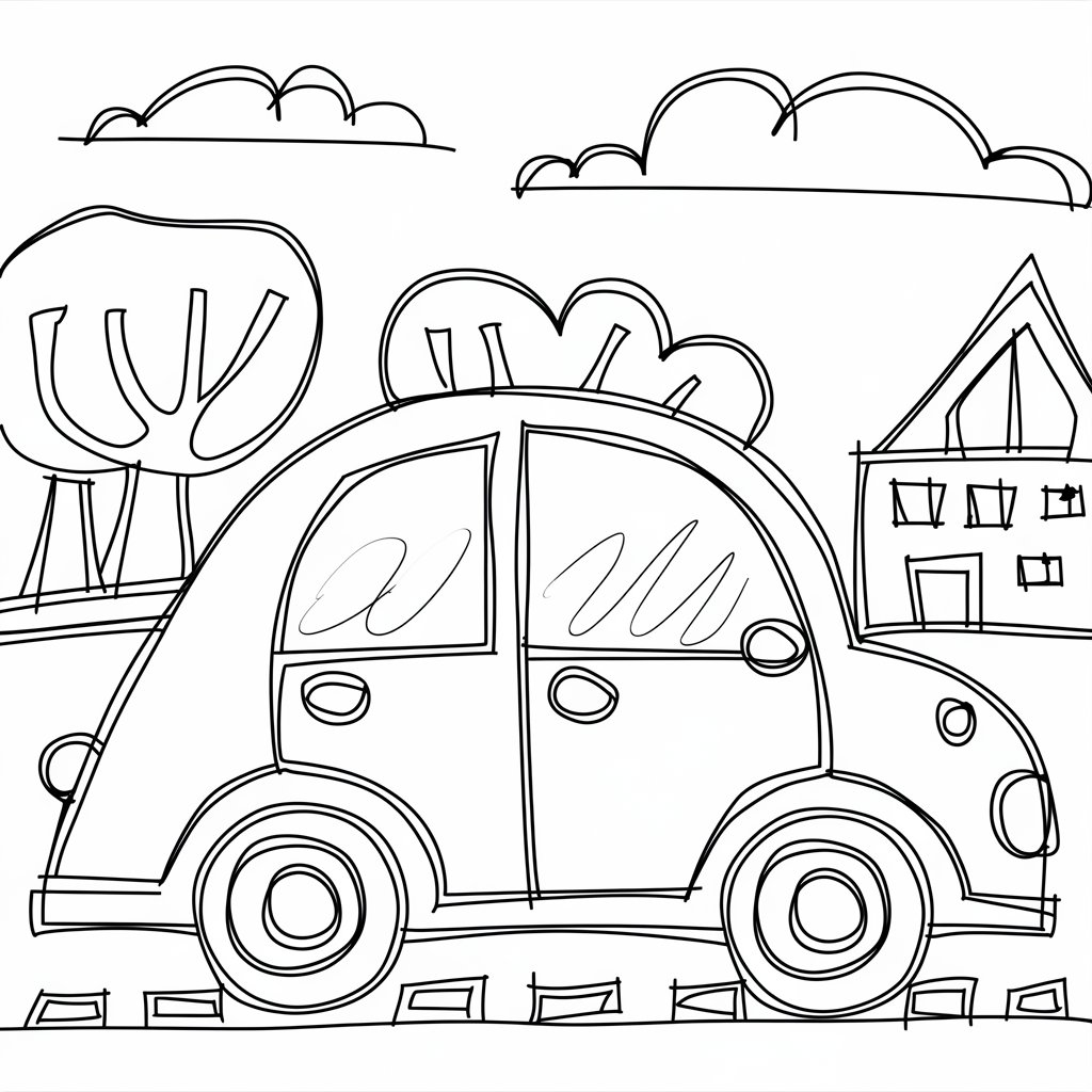 imprimer voiture coloriage