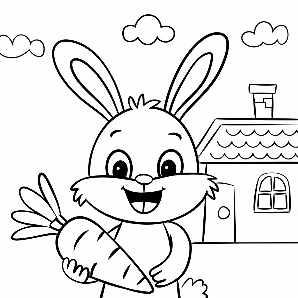 coloriage à imprimer lapin