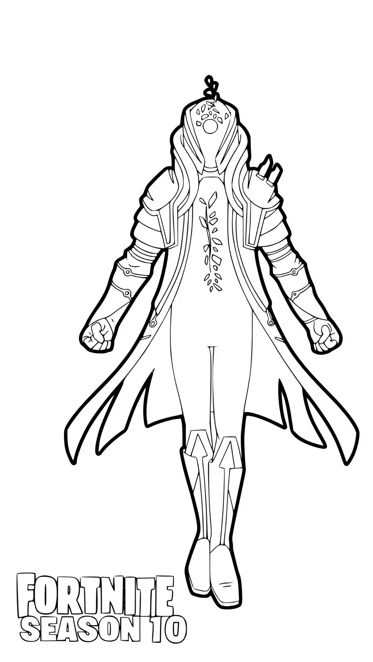 coloriage fortnite skin