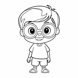 coloriage garçon 8 ans