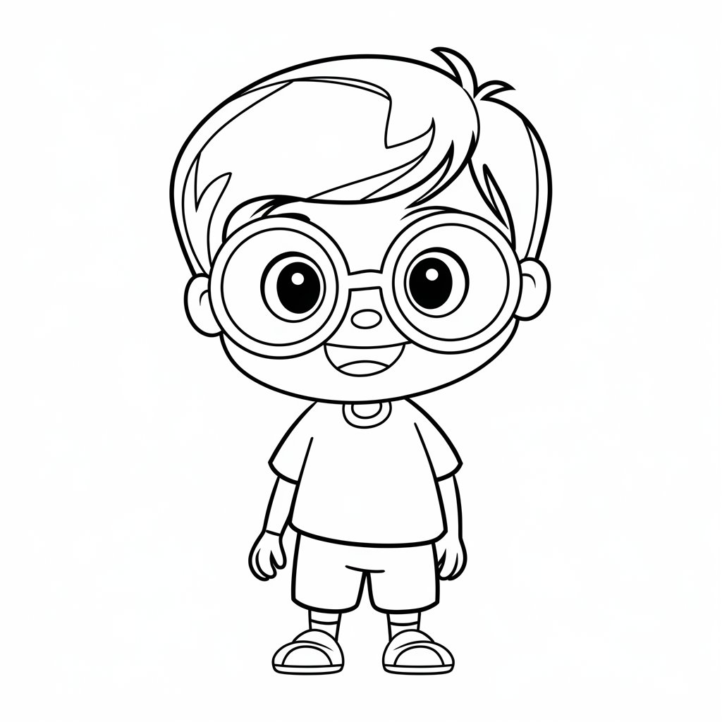 coloriage garçon 8 ans