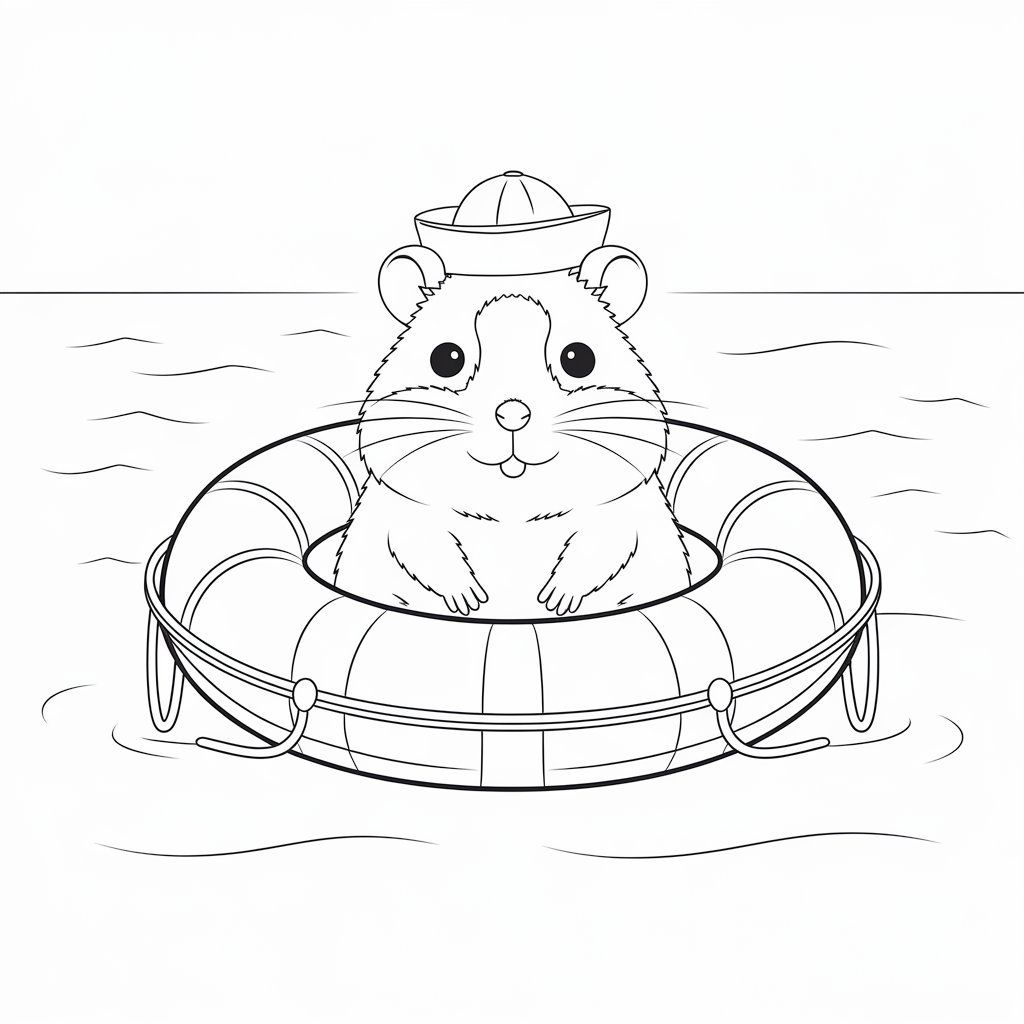coloriage billy le hamster