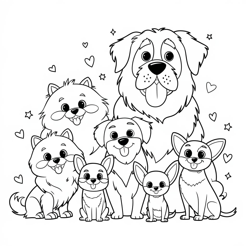 coloriage d'un chien