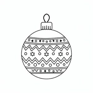 coloriage boules de noel à imprimer