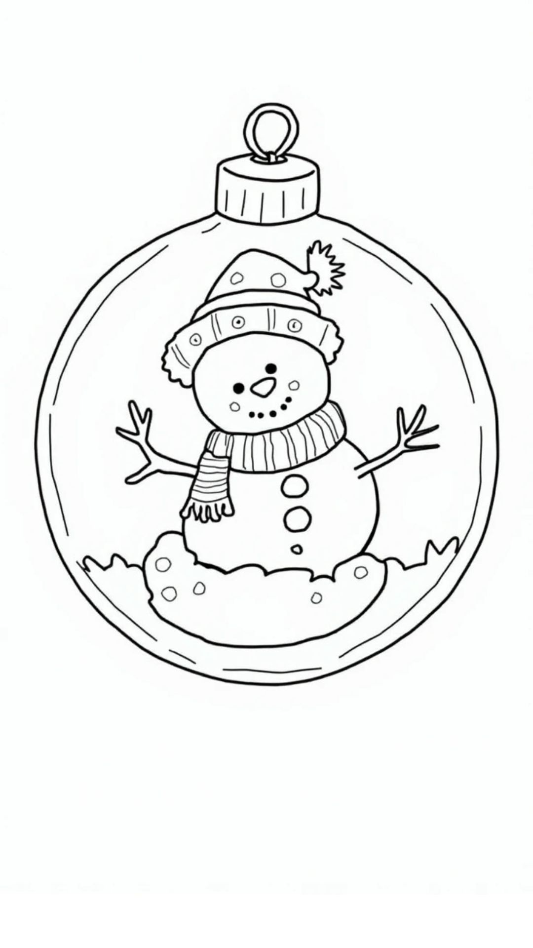 coloriage boule de noel a imprimer