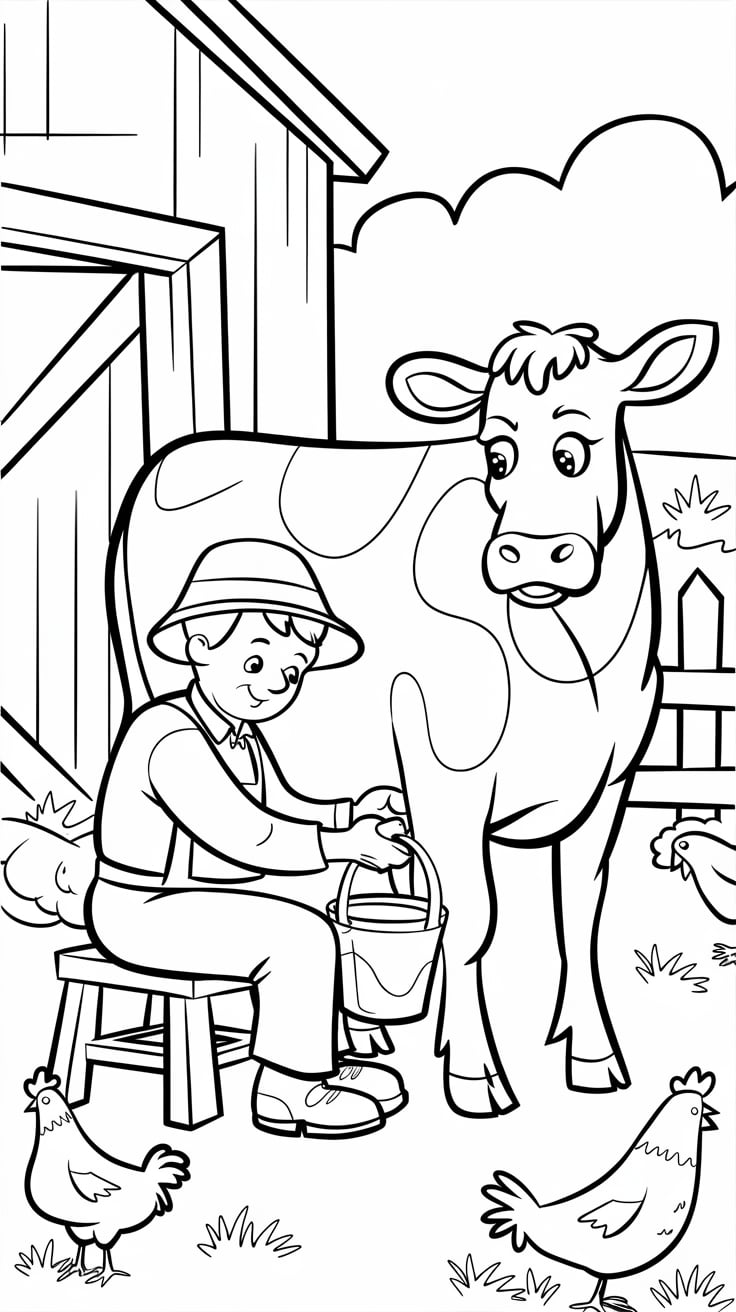 coloriage d une vache
