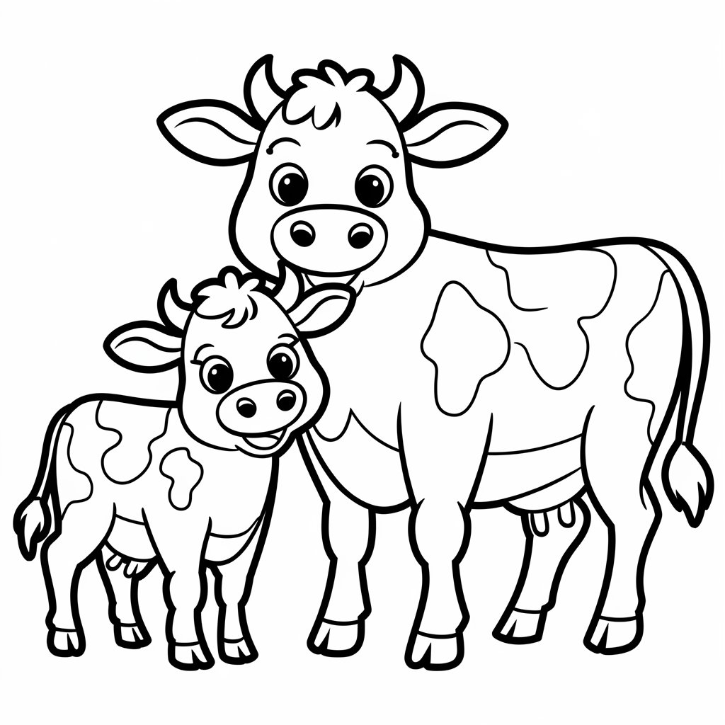 coloriages vache