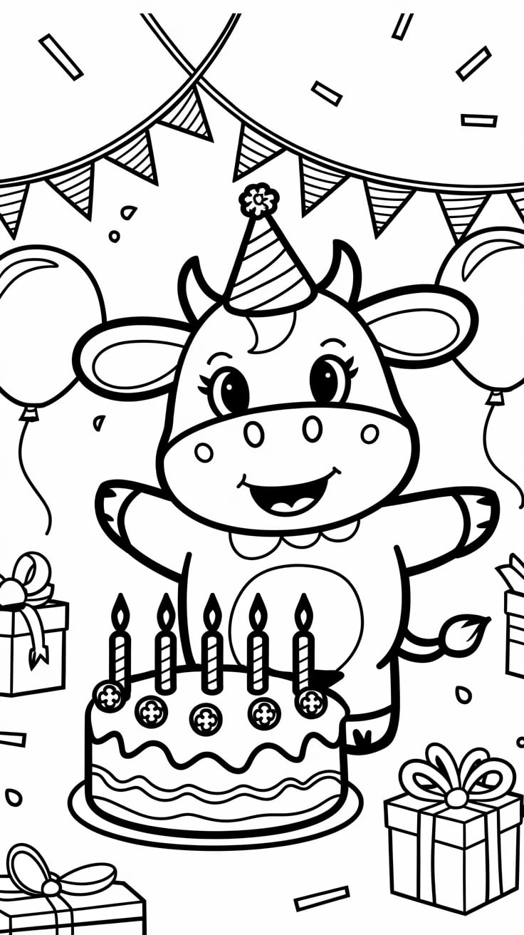 coloriage vache