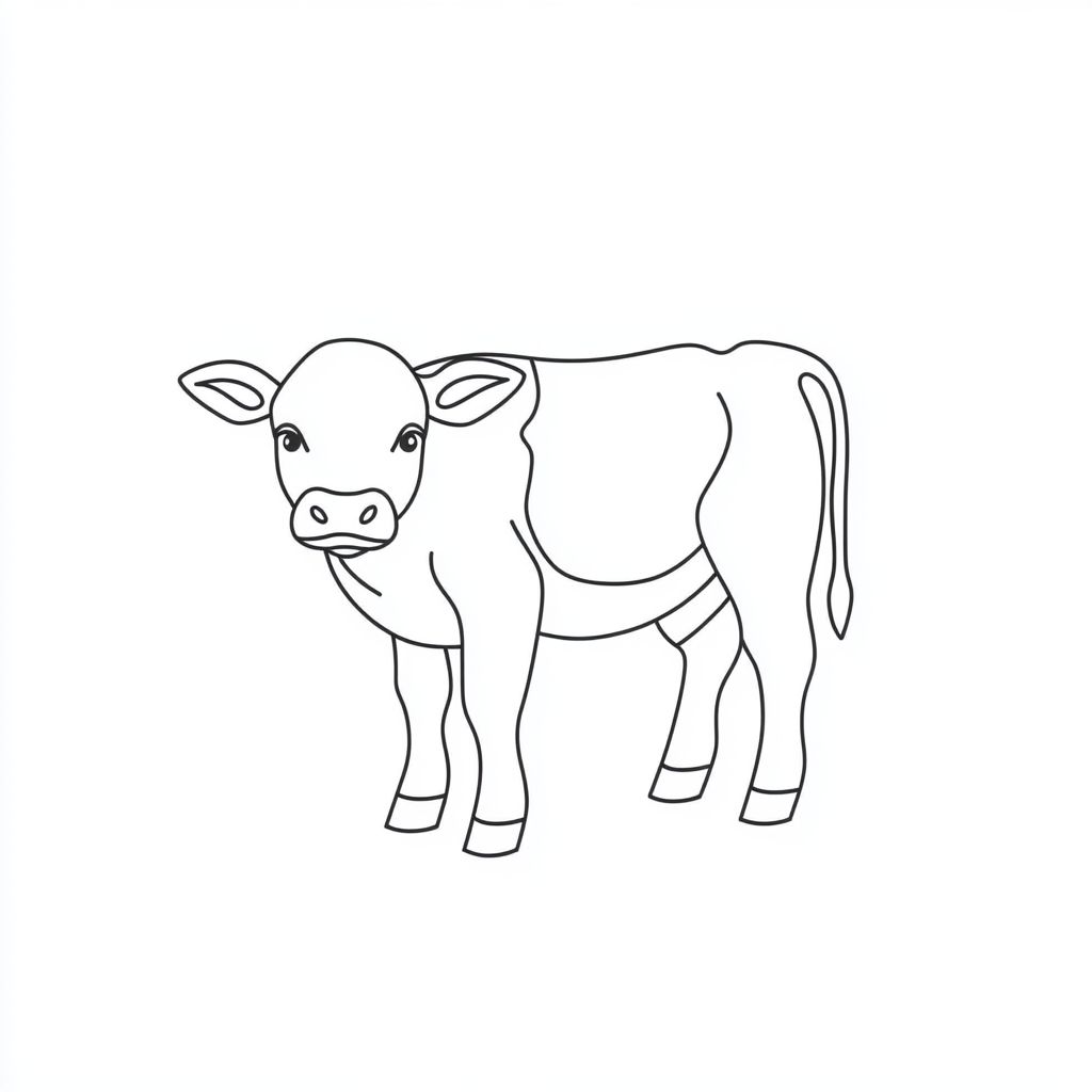 coloriage de vache