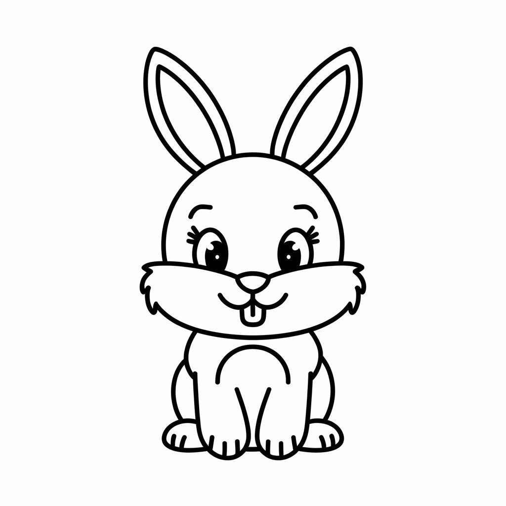 coloriage lapin imprimer