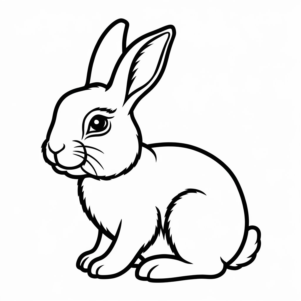coloriage imprimer lapin